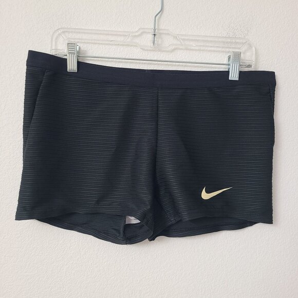NEW Nike Womens Pro Elite Running Shorts DA2997-020 Size XXL Black - Picture 1 of 4